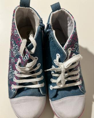 Scarpe alte/Sneakers Hello Kitty stile Denim/jeans
