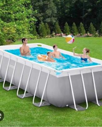 Piscina rettangolare intex prisma frame