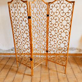 Separé vimini Bonacina (?) mobile vintage design