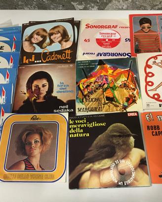 Stock 45 giri pubblicitari