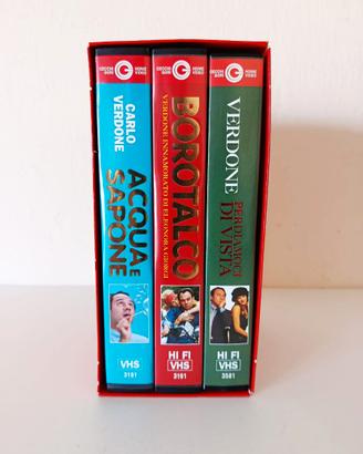 Cecchi Gori Home Video Carlo Verdone Cofanetto Vhs