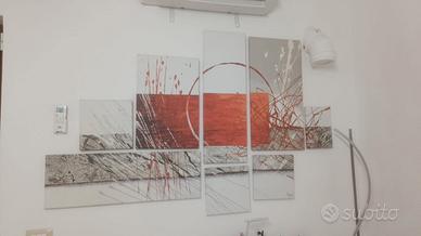 Polittico astratto moderno – pittore Agus