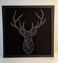 QUADRO SU TELAPJÄTTERYDIKEA, CON MOTIVO A CERVO