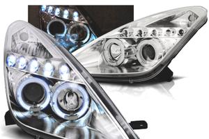 FARI PER TOYOTA CELICA T23 99-05 LED OCCHI ANGEL C