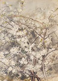 Quadro Aldo Raimondo Alberi in fiore