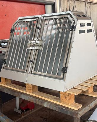 Trasportino doppio per cani in auto