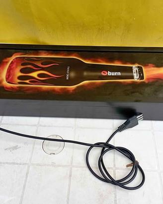 INSEGNA LUMINOSA BURN ANNI 90 PUBBLICITARIA