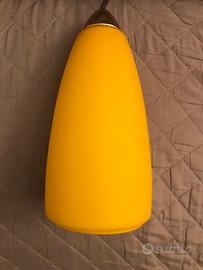 Lampada Asia Vetro- Ottone