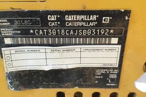 Ecavatorino cat 301.8 c