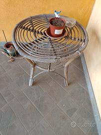 tavolino e sedie da giardino 