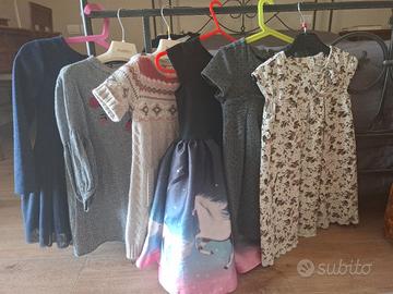 Lotto vestiti bambina 4-6 anni