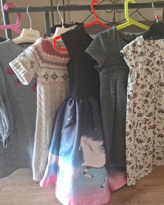 Lotto vestiti bambina 4-6 anni