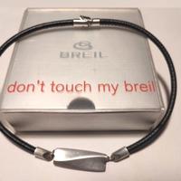 Collana unisex Breil in acciaio e pelle