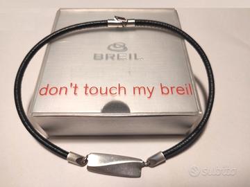 Collana unisex Breil in acciaio e pelle