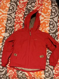giubbotto rosso Quechua 8 anni bambino 