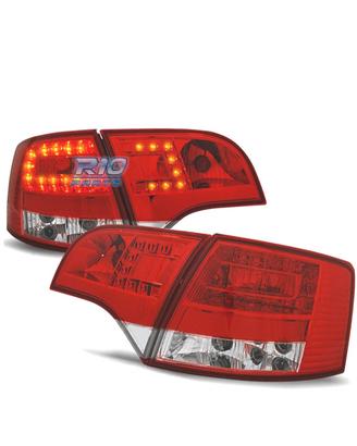 FANALI AUDI A4 B7 AVANT 05-07 LED ROSSO CROMATO