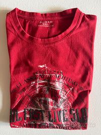 👕 T-shirt uomo – taglia L – Rosso – 100% cotone