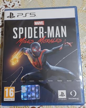 gioco spiderman ps5 miles morales nuovo