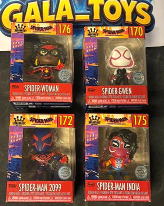 Lotto 4x Funko Minis - Serie Spiderman - Nuovi