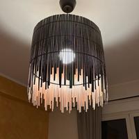 SET Lampadario + piantana Ikea ROTVIK in bambù