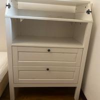 SUNDVIK Cassettiera/fasciatoio, bianco