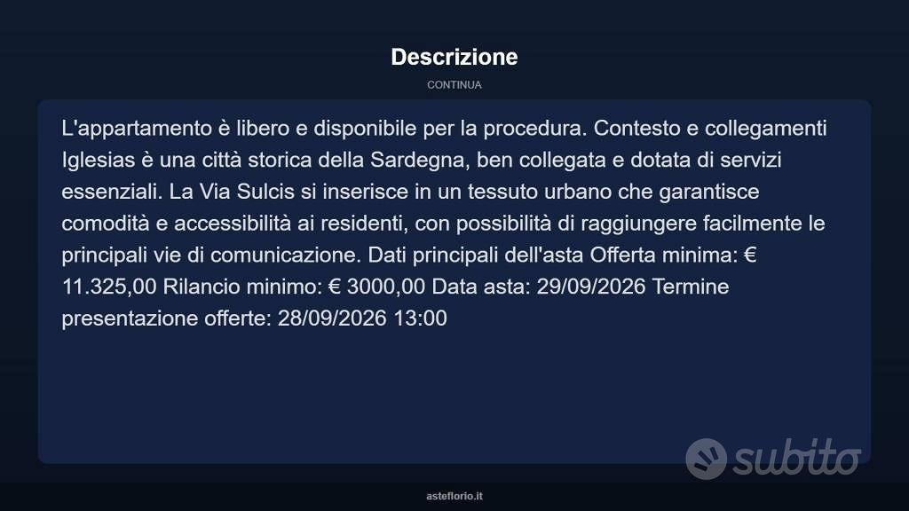 Appartamento – Igrèsias/Iglesias, Sulcis Iglesiente - Vista 4