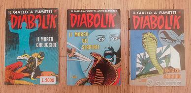 13 numeri di Diabolik - il giallo a fumetti