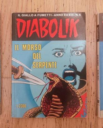13 numeri di Diabolik - il giallo a fumetti