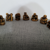 Antico Buddha in legno e Statuine Japan XX secolo