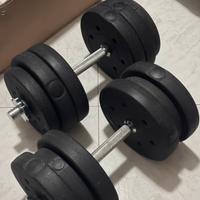 Set HOMCOM 2 Manubri regolabili 30 kg  (12 dischi)