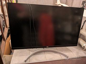 Monitor con scocca nera e bianca