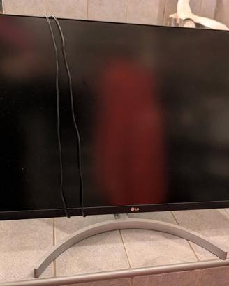 Monitor con scocca nera e bianca