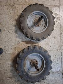 Ruote motozappa e lama taglia erba