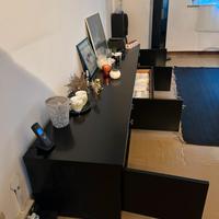 Mobile in larice laccato nero opaco