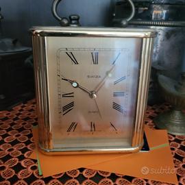 orologio in ottone pieno da comodino 