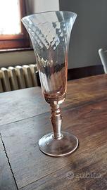 Set 6 flute vetro rosato