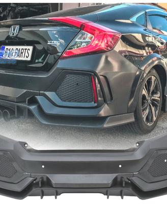 PARAURTI POSTERIORE HONDA CIVIC 16- LOOK TYPE R