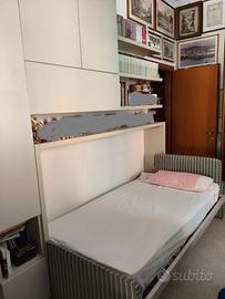 Libreria con Divano Letto Clei
