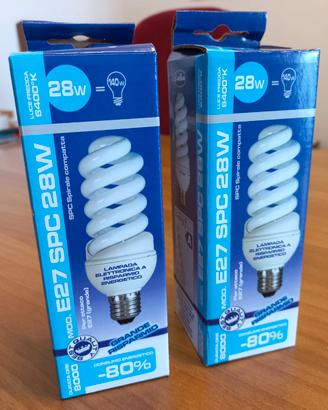 2 Lampade a risparmio energetico 28W