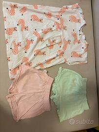 Vestitino e 2 pantaloncini bimba