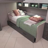 NUOVO!! letto singolo + letto singolo a scomparsa