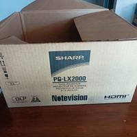 Proiettore Sharp -lx 2000 con telo proiezione