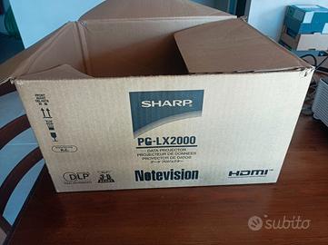 Proiettore Sharp -lx 2000 con telo proiezione