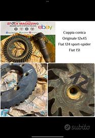 Coppia conica 12x43 Fiat 131 Racing nuova original