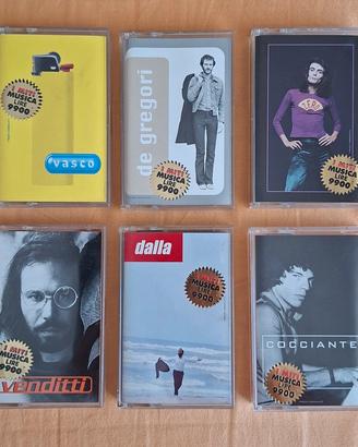 Lotto 6 musicassette "I miti musica"