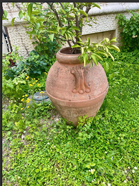 ANTICOePREGIATOgrandeORCIOvasoTERRACOTTAconMANICI