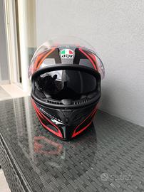 CASCO AGV K3 BLACK / RED 