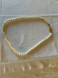 Collana vintage perle vere d'acqua dolce