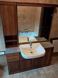 Mobile arredobagno in rovere massiccio