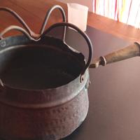 Scaldaletto antico scaldaletto in rame (scaldalet)